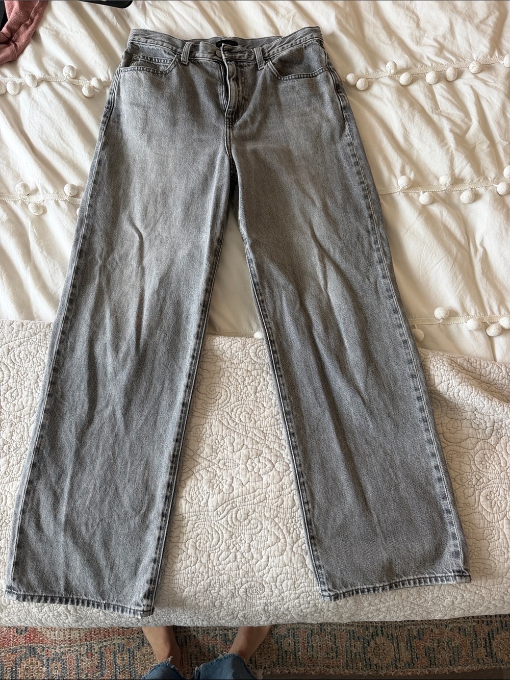 Uniqlo Women’s wide leg Gray Jeans - Classic Everyday Style